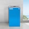Alpine Industries 87 Gal. 3-Stream Steel Blue Mixed, Green Compost, and Black Commercial Trash Can Station ALP4450-BLK-KIT19 - alternate 3